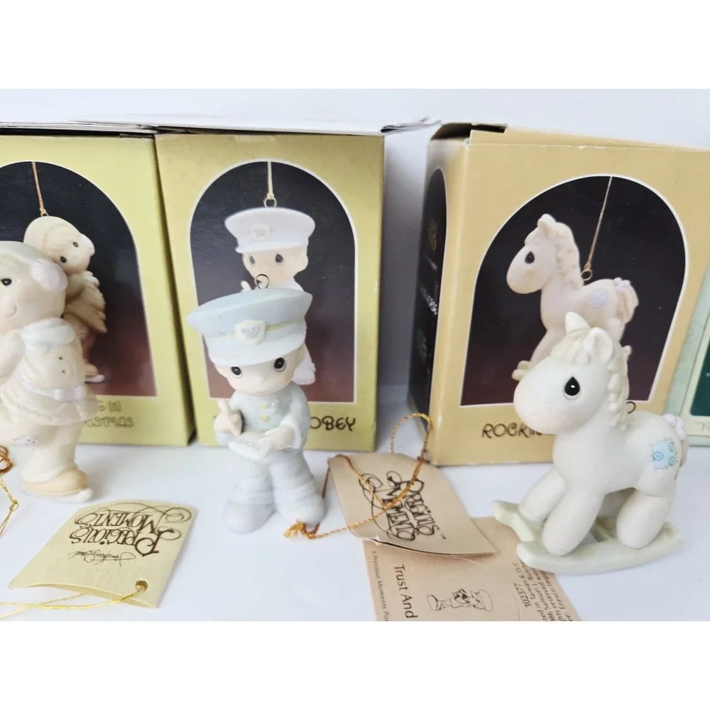 Precious Moments Christmas ornament‎ w/ boxes lot 2